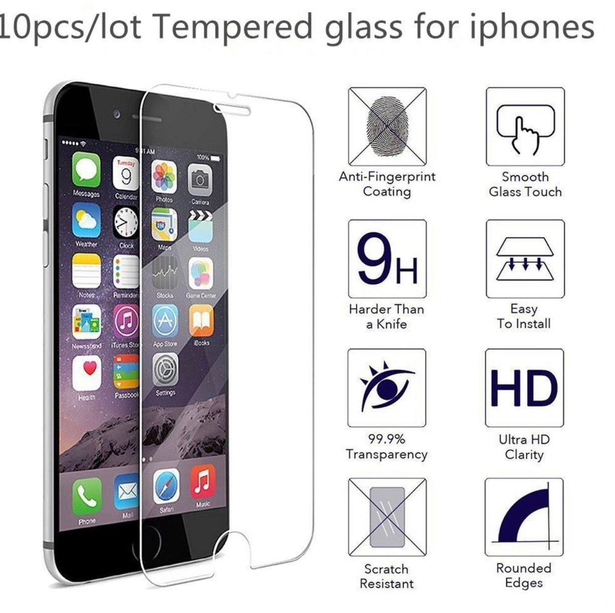 iPhone tempered glass for all iPhones